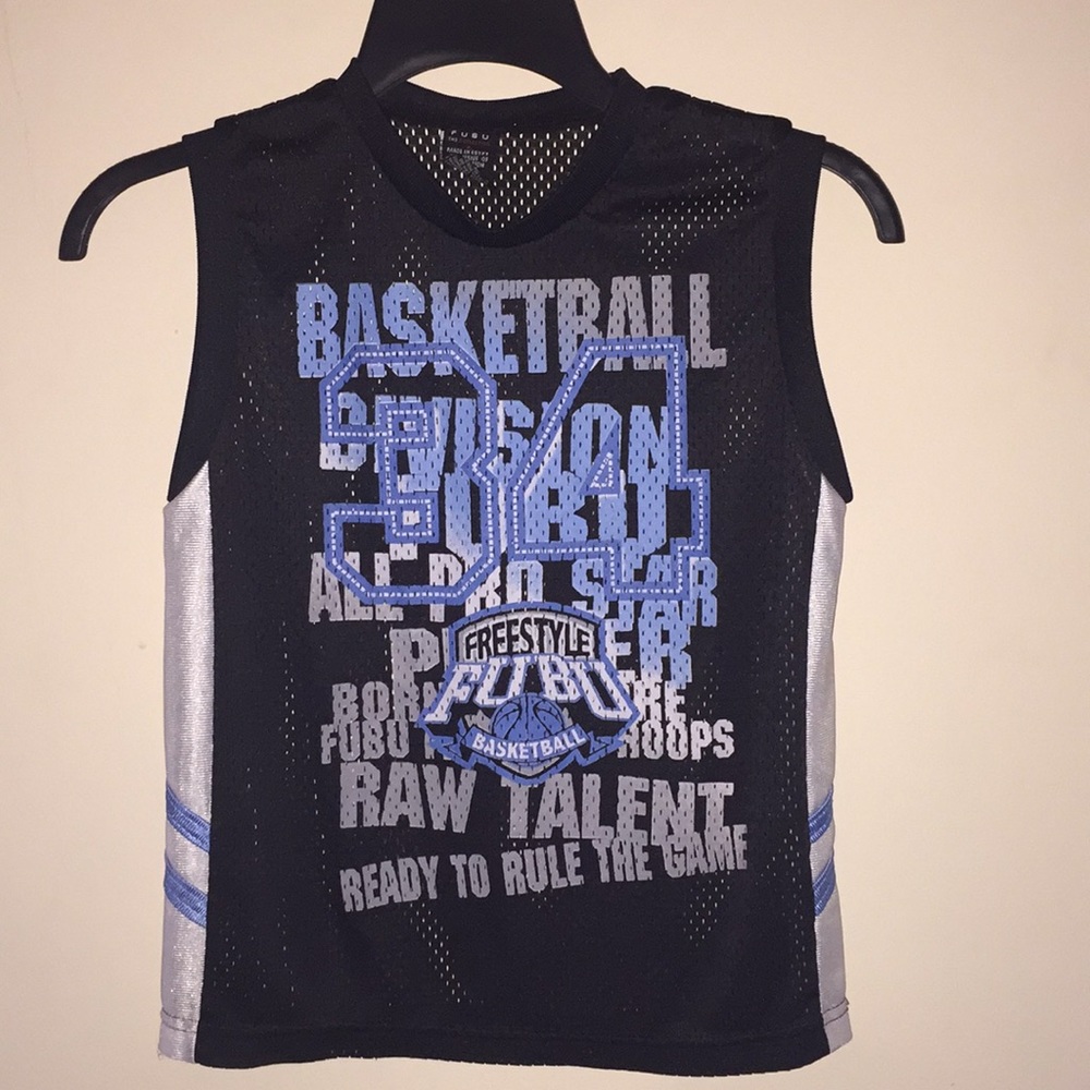 Sleeveless Mesh Style Basketball Shirt by Fubu